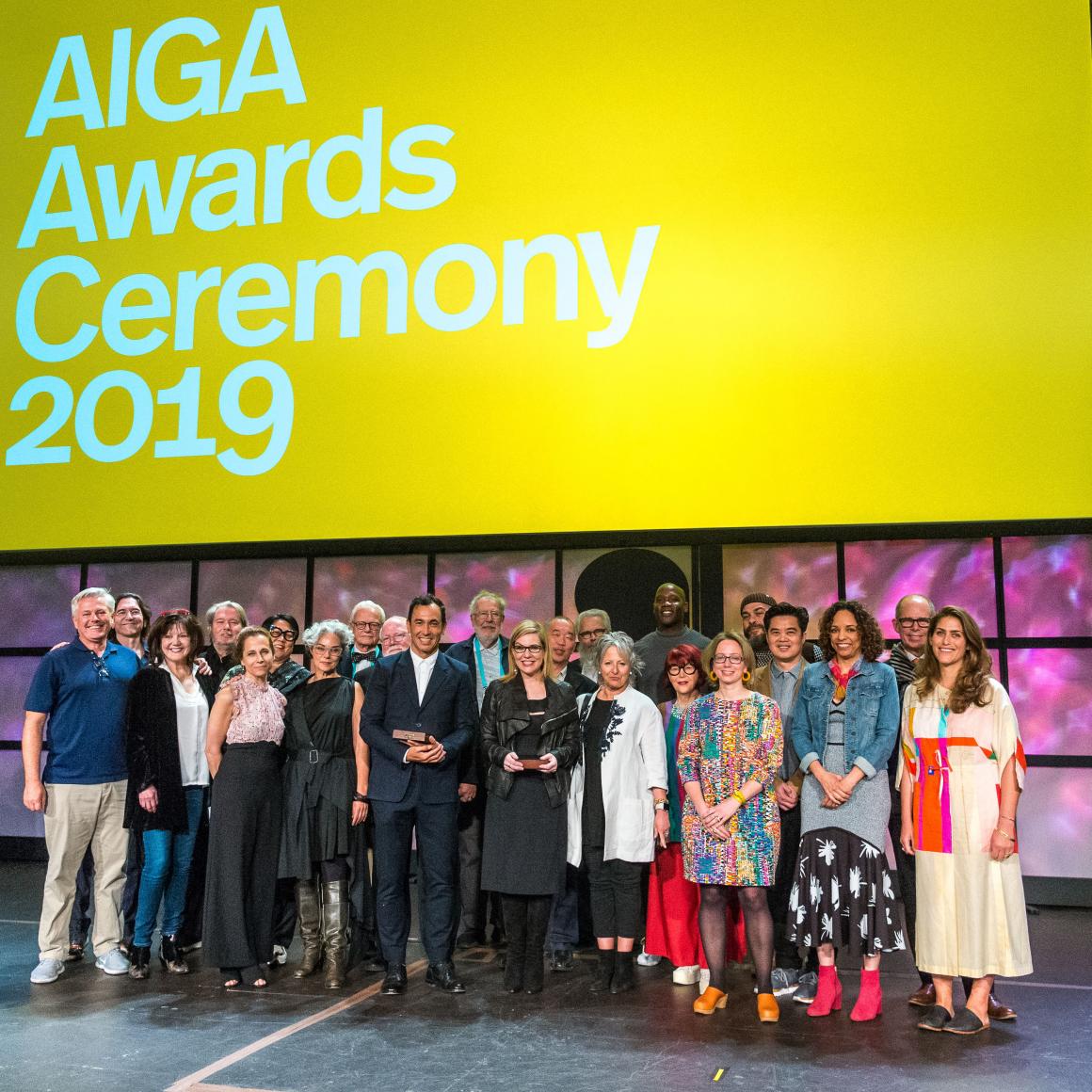 A photo of the 2019 AIGA Awards Ceremony