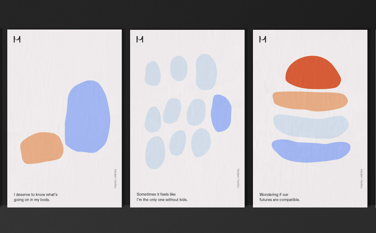 Modern Fertility branding | Image courtesy of Wolff Olins.