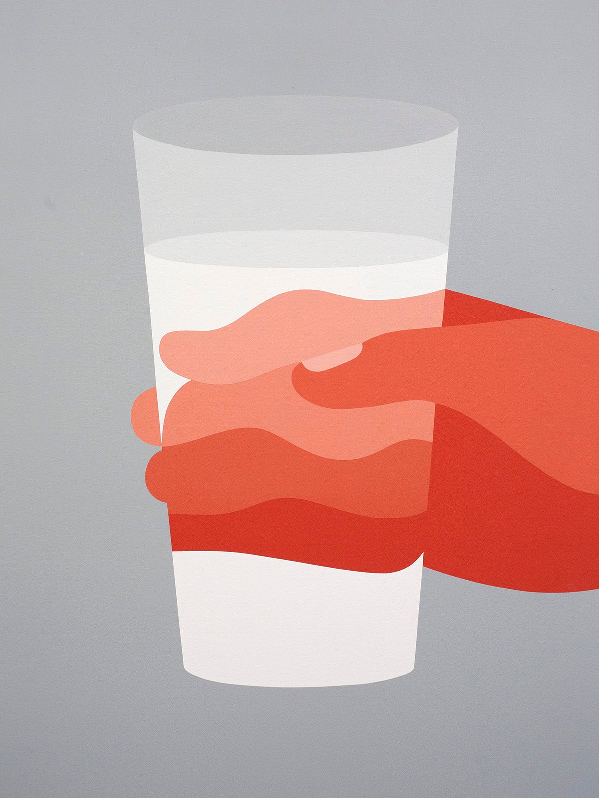 A Proposal For A Glass of Water (2012). Image courtesy Geoff McFetridge.