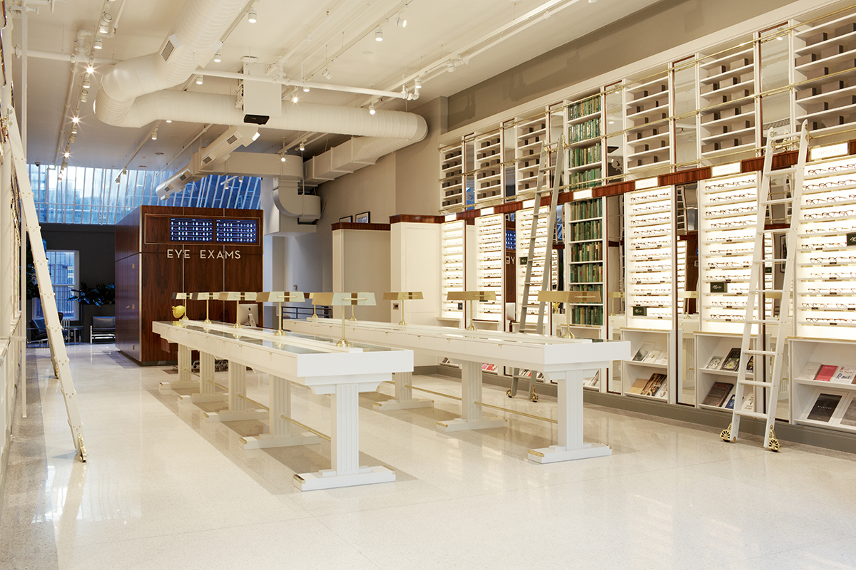 Interior of Warby Parker's Greene St. store in New York © Warby Parker