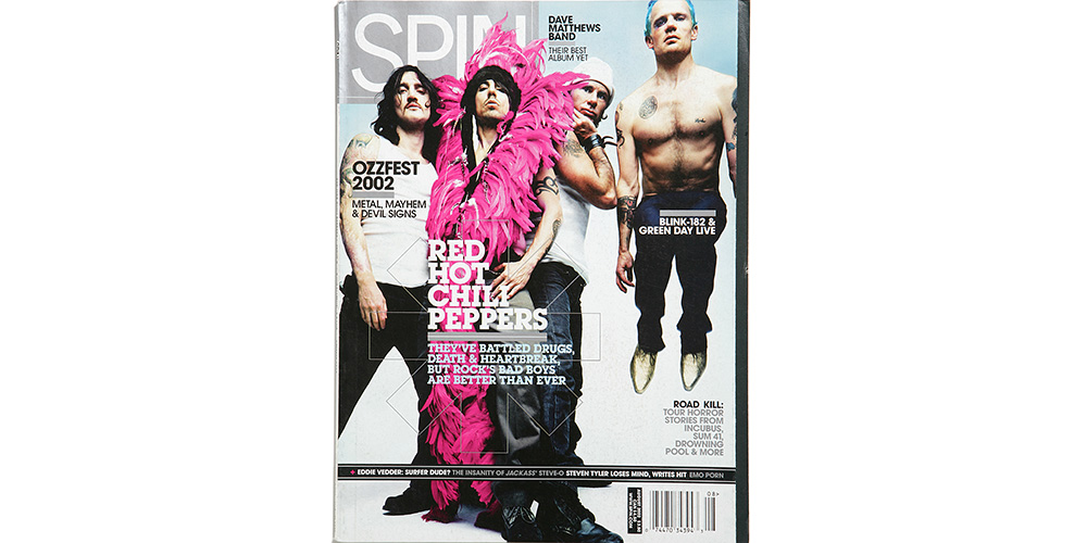 Cover, SPIN, August 2002