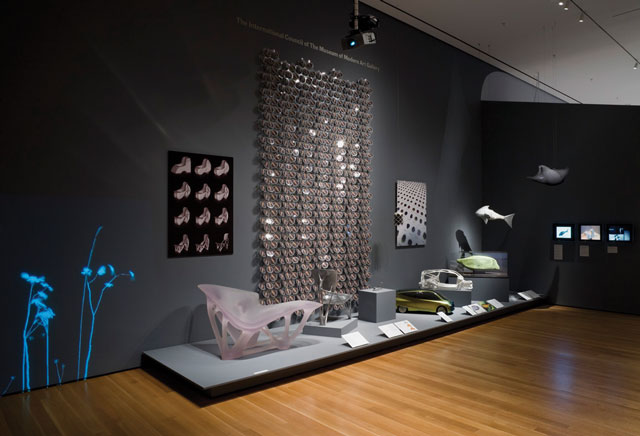 Exhibition view of "Design and the Elastic Mind," 2008