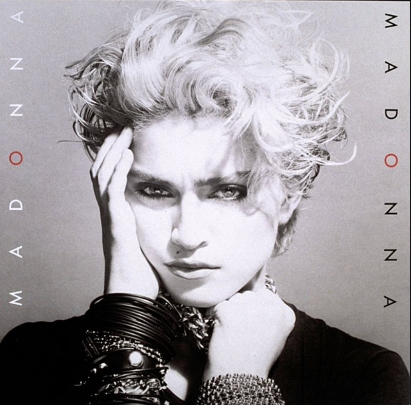 Madonna album cover, 1982. Designer: Carin Goldberg; photograph by Gary Heery; Client: Warner Bros.