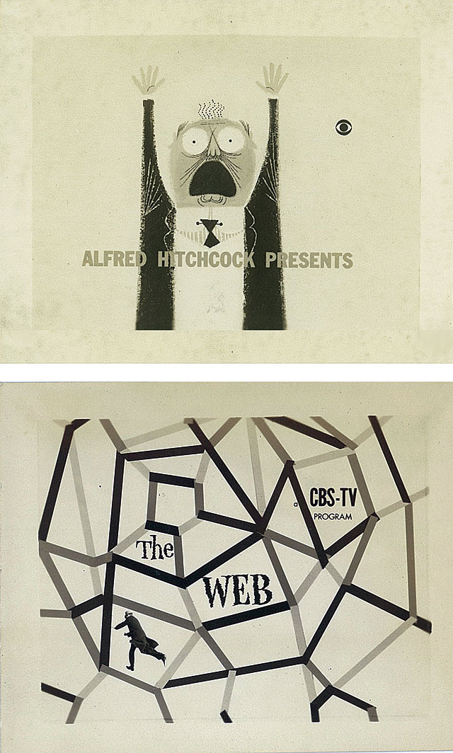 CBS program titles: Alfred Hitchcock Presents and The Web