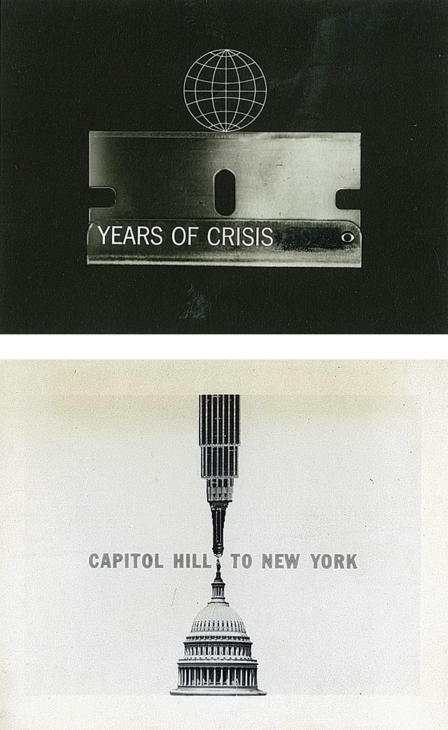 CBS news titles: Years of Crisis and Capitol Hill to New York