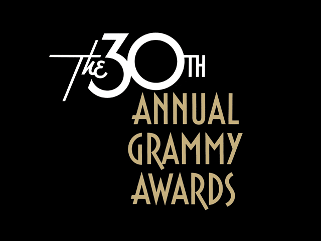 Logotype for the 30th Annual Grammy Awards