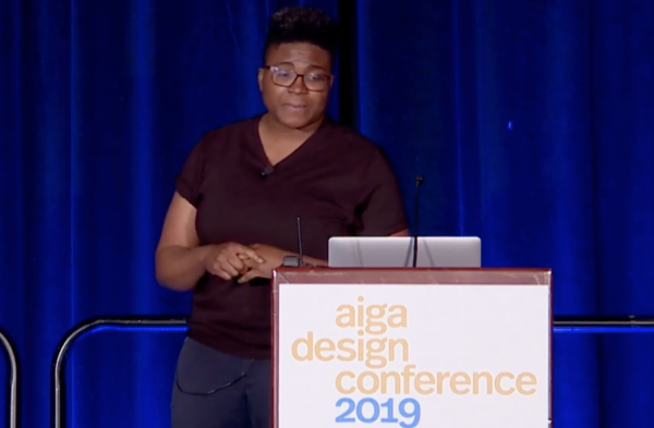 Chimmy Kalu at the AIGA Design Conference