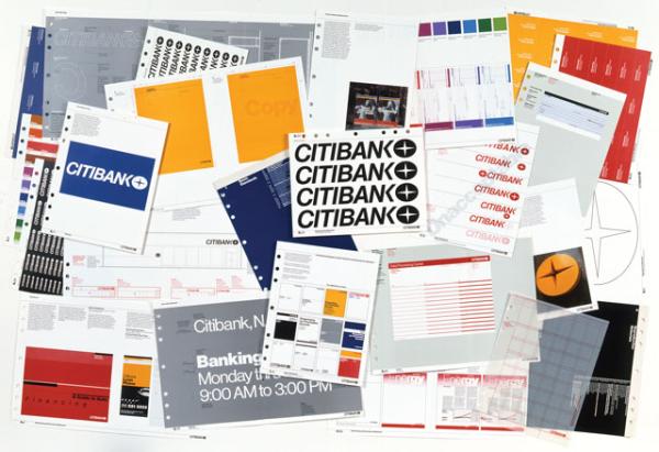 Citibank graphic standards materials, 1975