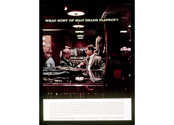 Advertisement for “Playboy” magazine