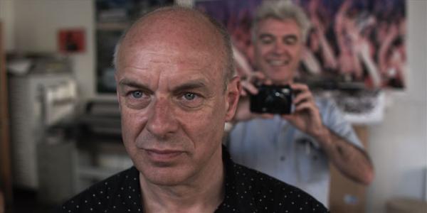 Still from "David Byrne & Brian Eno," from the Artist Series (2005-2011)