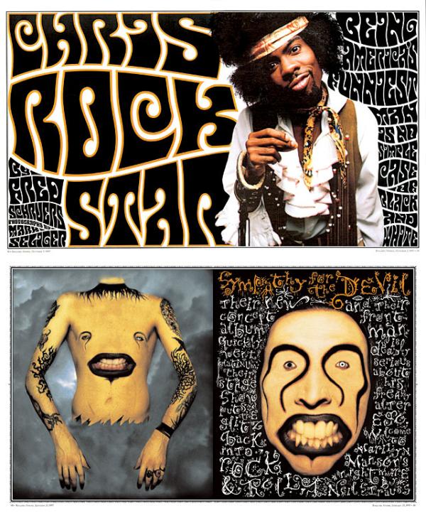 Rolling Stone magazine spreads