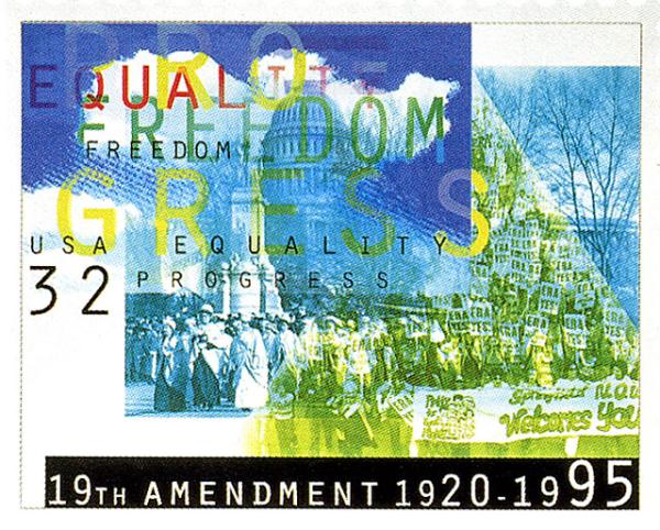 U.S. postage stamp commemorating the Nineteenth Amendment