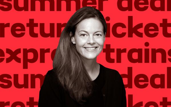 Typographer_Carolina_Laudon_Portrait_On_Red_Typeface_Background
